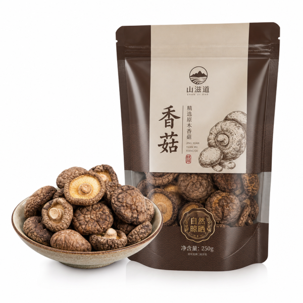 Premium Log-Grown Shiitake 250g